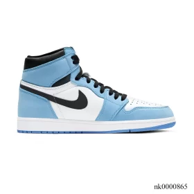 AJ 1 Retro High White University Blue Black Shoes Sneakers - nk0000865