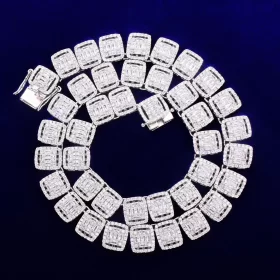 Bubble Letter Baguette Necklace