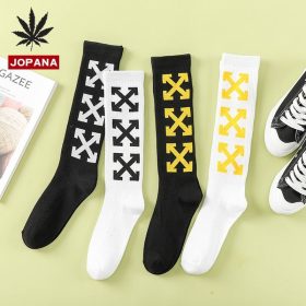 Creative Men Sock Happy Crew Men's Socks Lovers Cotton Warm Novelty Korean Harajuku Black White Fashion Symbol Hip Hop Skarpetki