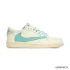 Travis Scott x AJ 1 Low Cyan Cream Shoes Sneakers – nk0004076