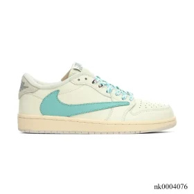 Travis Scott x AJ 1 Low Cyan Cream Shoes Sneakers – nk0004076