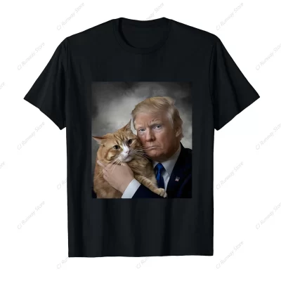 Funny Trump And Cat T-Shirt