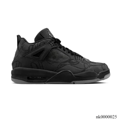 KAWS x AJ 4 Black Shoes Sneakers – nk0000025