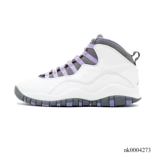 AJ 10 Retro White Medium Violet Shoes Sneakers - nk0004273 - Image 2