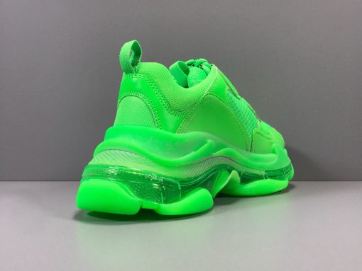 BLCG Triple S Neon Green Clear Sole Shoes Sneakers - bl0000008 - Image 16