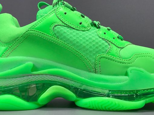 BLCG Triple S Neon Green Clear Sole Shoes Sneakers - bl0000008 - Image 10