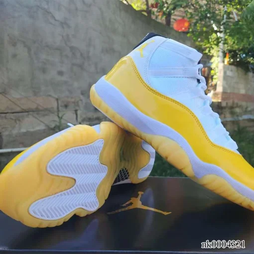 AJ 11 White Yellow Shoes Sneakers - nk0004321 - Image 8