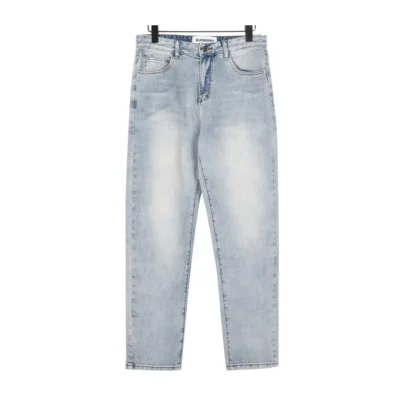 BUR Light Blue Logo Patch Denim Jeans - 362 - bbr0000362 - S