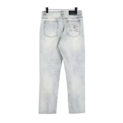 Alternative view of BUR Embroidered Light Wash Denim Jeans - 365 - bbr0000365