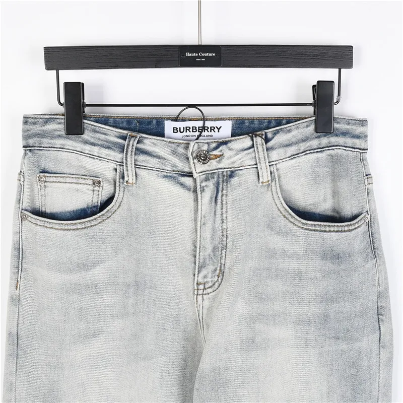 BUR Embroidered Light Wash Denim Jeans - 365 - bbr0000365 - Image 3