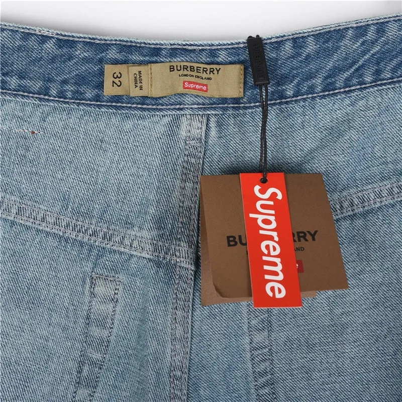 BUR Embroidered Knight Logo Washed Jeans in Blue - 369 - bbr0000369 - Image 11