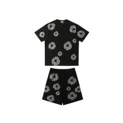 DT Set Black & Gray Tee & Shorts - 131 - dt0000131