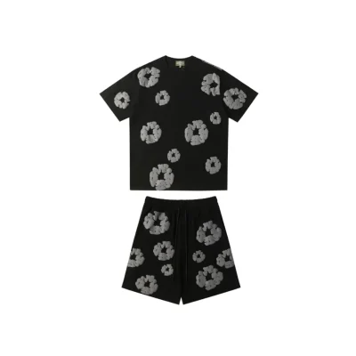 DT Set Black & Gray Tee & Shorts - 131 - dt0000131