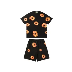 DT Set Black & Gray Tee & Shorts - 132 - dt0000132