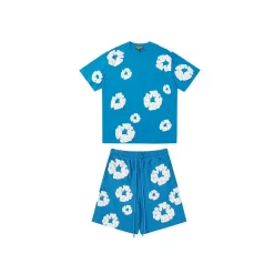 DT Set Blue Tee & Shorts - 134 - dt0000134