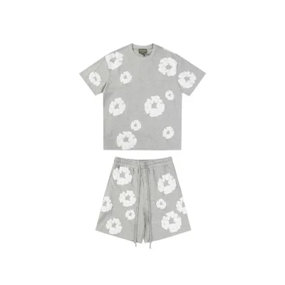 DT Set Gray Tee & Shorts - 135 - dt0000135