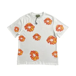 Alternative view of DT Set White & Orange Tee & Shorts - 142 - dt0000142