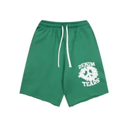 DT Green Denim University Shorts - 147 - dt0000147