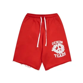 DT Red Denim University Shorts - 149 - dt0000149