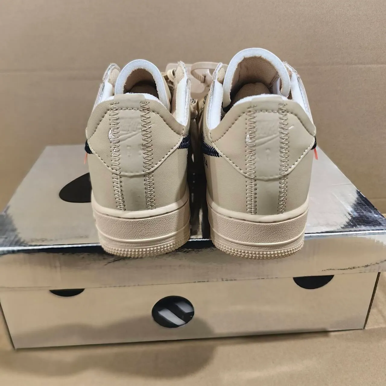 OW x AF 1 Low Sesame Shoes Sneakers - nk0004452 - Image 12
