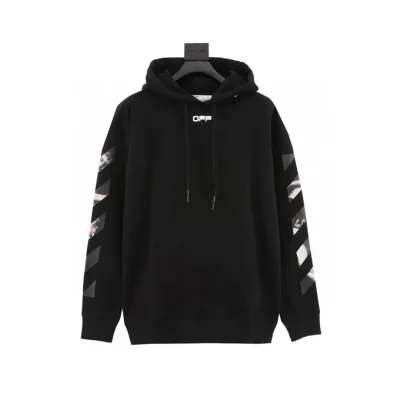 OW Caravaggio Arrows Hoodie in Black - 342 - owf0000342 - S