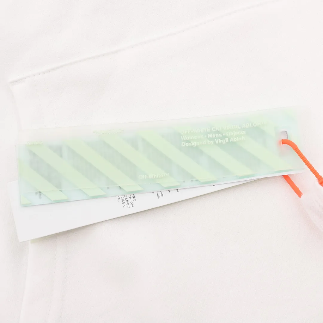 OW Caravaggio Slim Arrows Hoodie in White - 343 - owf0000343 - Image 10