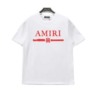 AM Logo-print Cotton T-shirt in White - 278 - ami0000278 - M