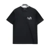 AM Staggered Logo T-shirt in Black - 279 - ami0000279