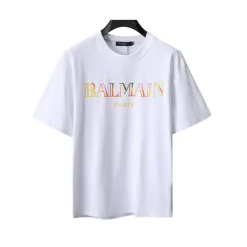 BM Vintage Embroidered T-shirt in White - bal0000005