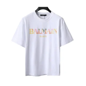 BM Vintage Embroidered T-shirt in White - bal0000005