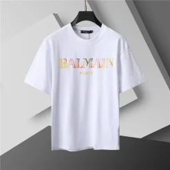 Alternative view of BM Vintage Embroidered T-shirt in White - bal0000005