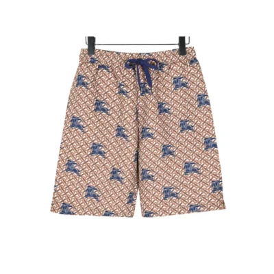 BUR All-Over Monogram Knight Print Shorts in Brown - 371 – bbr0000371 - 32