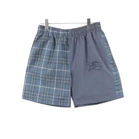 BUR Archive Check Panel Shorts in Blue - 375 - bbr0000375