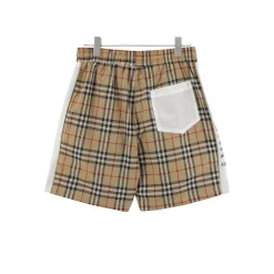 Alternative view of BUR Vintage Check Logo Panel Shorts - 376 - bbr0000376