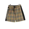 BUR Vintage Check Panel Black Shorts - 377 - bbr0000377
