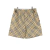 BUR Archive Check Knight Motif Shorts in Yellow - 378 - bbr0000378