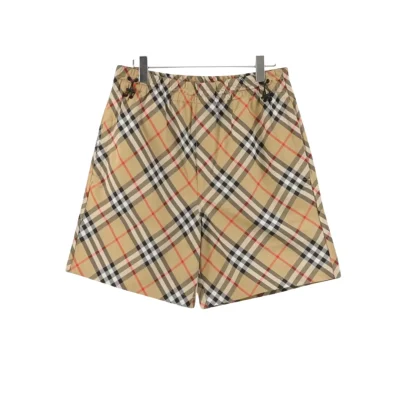BUR Archive Check Knight Motif Shorts in Tan - 380 - bbr0000380 - 32