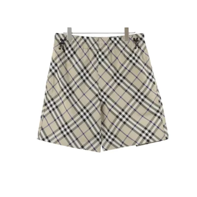 BUR Archive Check Knight Motif Shorts in Beige - 381 - bbr0000381 - 32