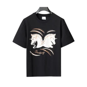 BUR Two Horses T-Shirt in Black - 388 - bbr0000388