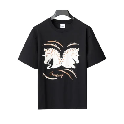 BUR Two Horses T-Shirt in Black - 388 - bbr0000388 - M