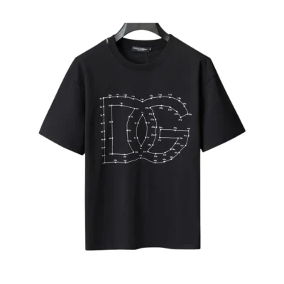 D&G Logo DG Print T-shirt in Black - 108 - dng0000108 - M