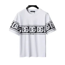 D&G Logo DG Print T-shirt in White - 111 - dng0000111