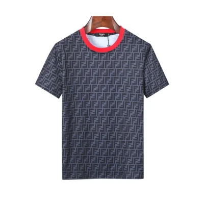FD FF Logo Print T Shirt in Navy - 85 - fd0000085 - M