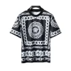 VS Medusa Chain Silk Twill Camp T-Shirt in Black - vs0000080
