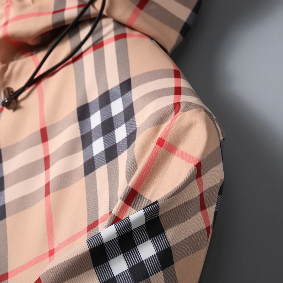 BUR Vintage Check Hooded Jacket - BUR0007 - Image 9