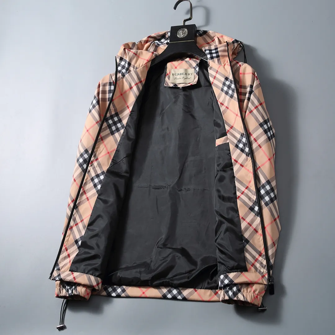 BUR Vintage Check Hooded Jacket - BUR0007 - Image 5