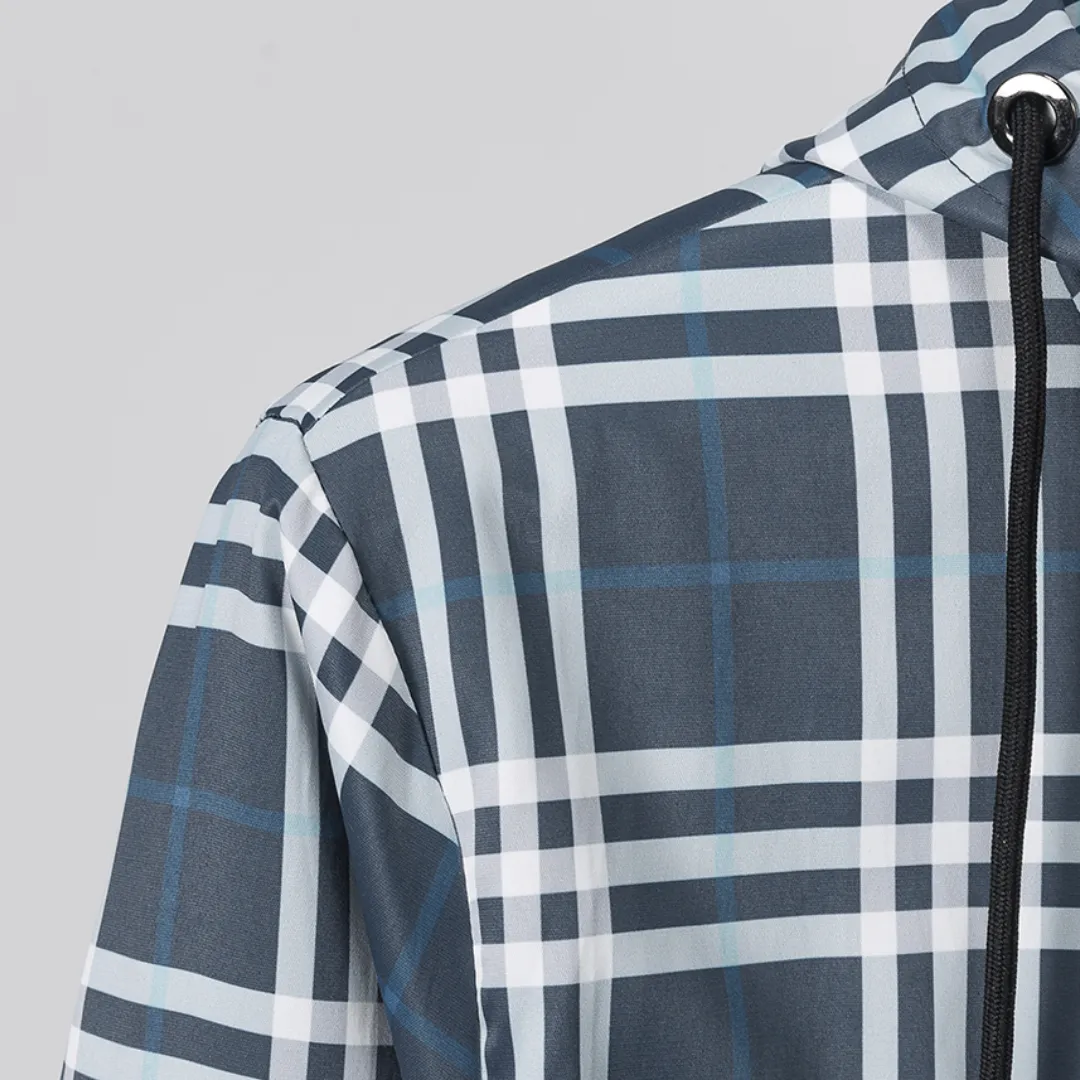 BUR Vintage Check Hooded Jacket - BUR0009 - Image 7