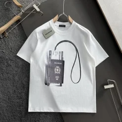 Alternative view of BLCG White Logo-Print Cotton T-Shirt - BLCG0005