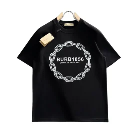 BUR Black Logo-Print Cotton T-Shirt - BUR0011