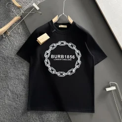Alternative view of BUR Black Logo-Print Cotton T-Shirt - BUR0011